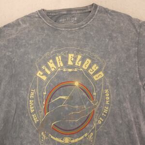 Pink Floyd Band Graphic Crew Neck T Shirt Adult Mens Size Large L Gray